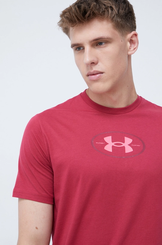 bordowy Under Armour t-shirt treningowy Armour Repeat 1371264