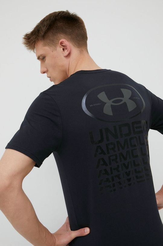 czarny Under Armour t-shirt treningowy Armour Repeat 1371264 Męski
