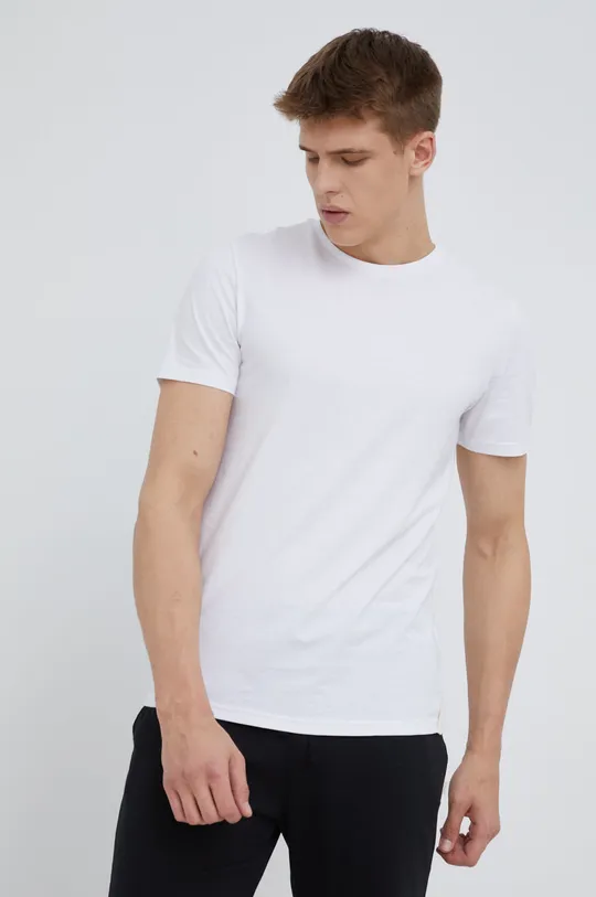 λευκό Βαμβακερό μπλουζάκι Outhorn Ανδρικά
