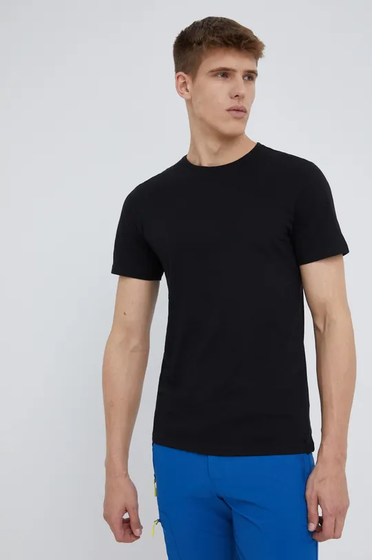 чорний Бавовняна футболка Outhorn
