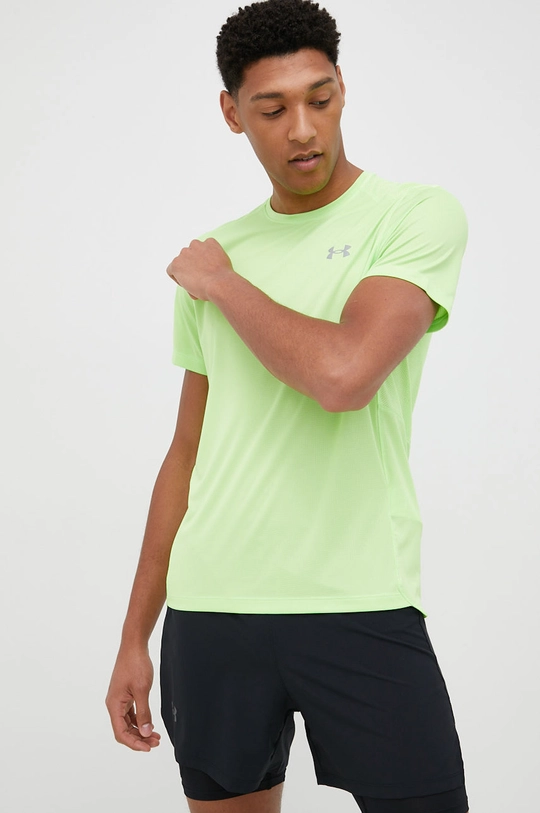 zielony Under Armour t-shirt do biegania Speed Stride 2.0 1369743 Męski