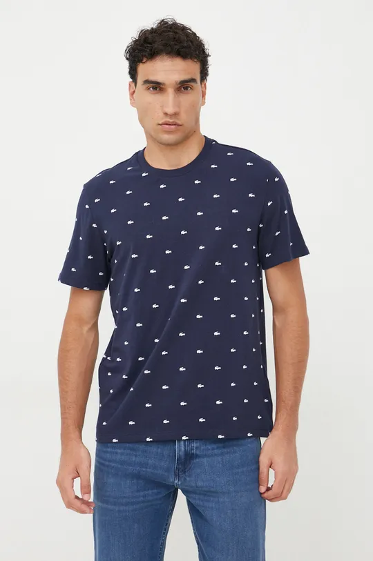 granatowy Lacoste t-shirt