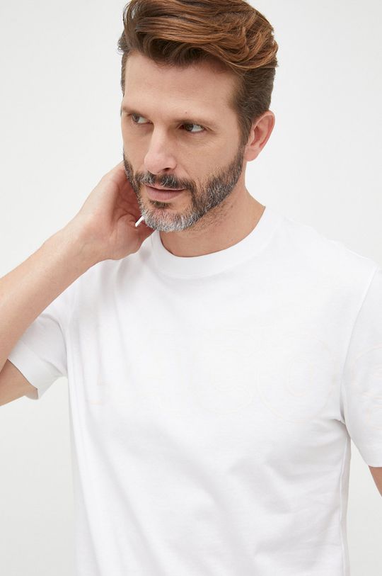 biały Lacoste t-shirt bawełniany TH1741