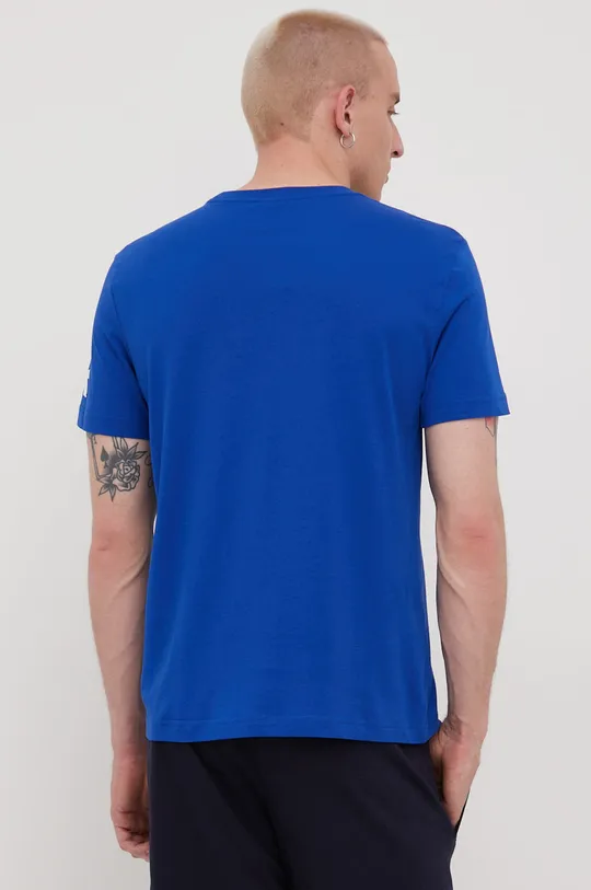 Βαμβακερό μπλουζάκι Diadora μπλε