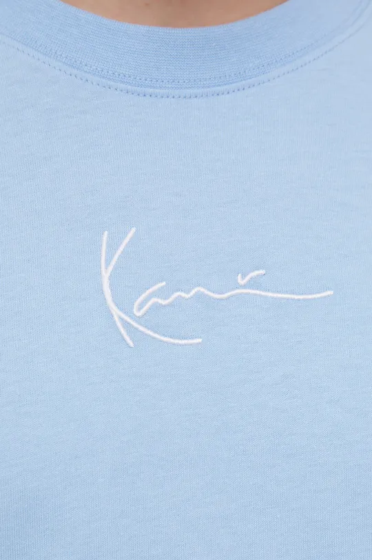 μπλε Βαμβακερό μπλουζάκι Karl Kani