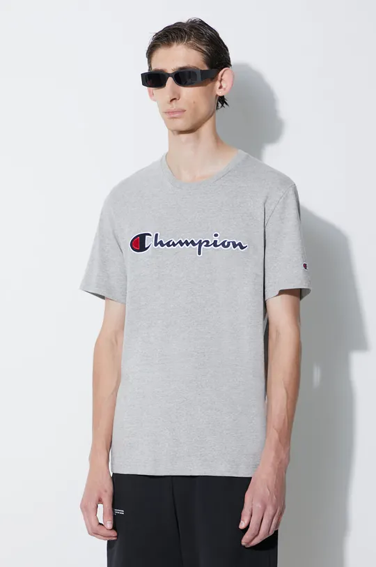 szary Champion t-shirt bawełniany