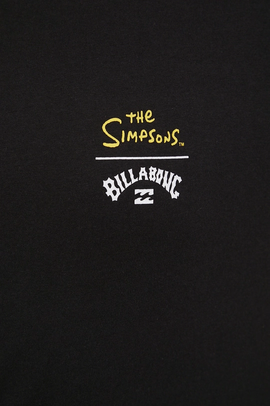 μαύρο Βαμβακερό μπλουζάκι Billabong Billabong X The Simpsons