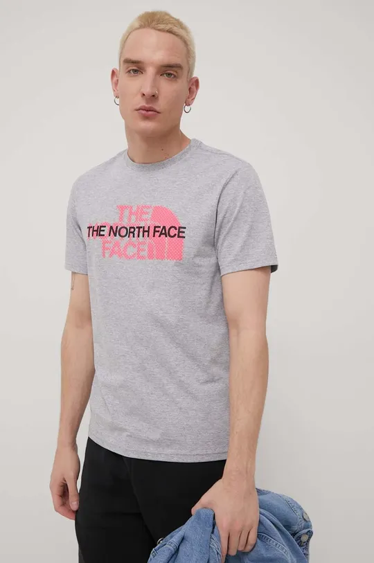Tričko The North Face sivá
