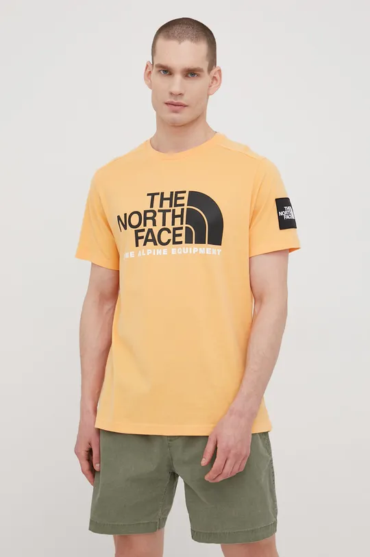 πορτοκαλί Βαμβακερό μπλουζάκι The North Face Black Box