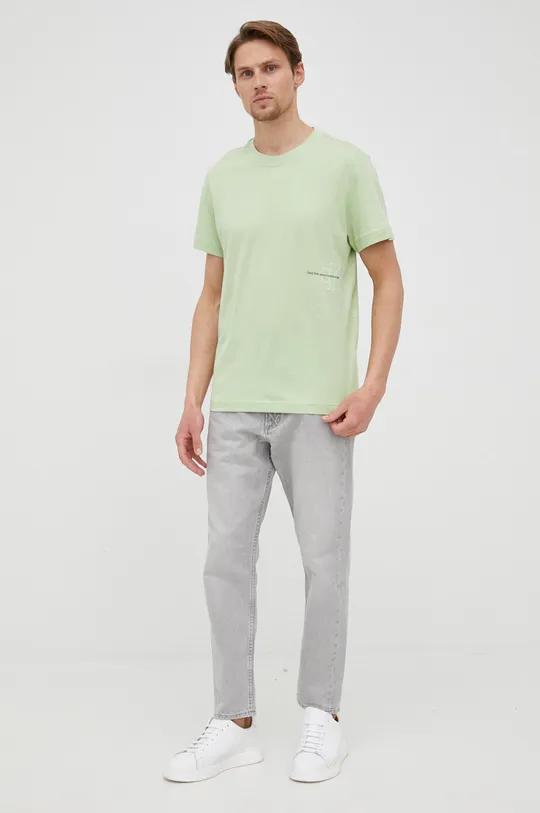 Бавовняна футболка Calvin Klein Jeans  100% Бавовна