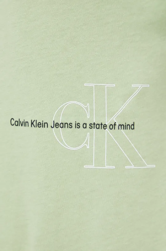 zielony Calvin Klein Jeans t-shirt bawełniany J30J320193.PPYY