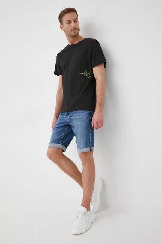 Calvin Klein Jeans t-shirt bawełniany J30J320193.PPYY czarny