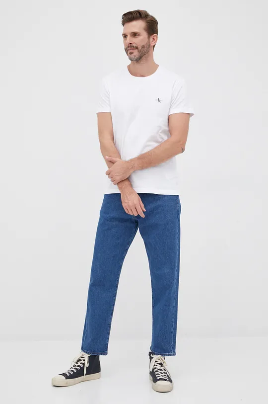 Calvin Klein Jeans t-shirt bawełniany (2-pack) J30J320199.PPYY 100 % Bawełna