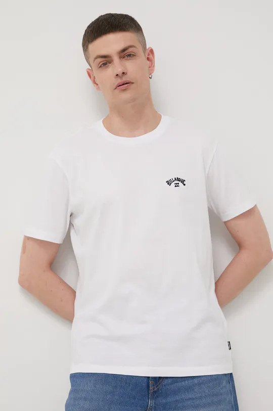 λευκό Βαμβακερό μπλουζάκι Billabong