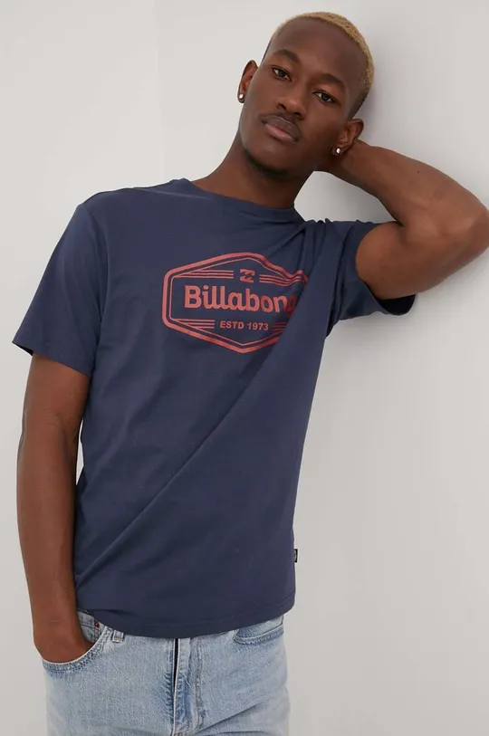 σκούρο μπλε Βαμβακερό μπλουζάκι Billabong Ανδρικά