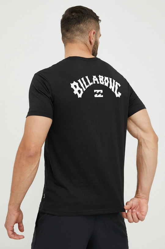 czarny Billabong t-shirt bawełniany Męski