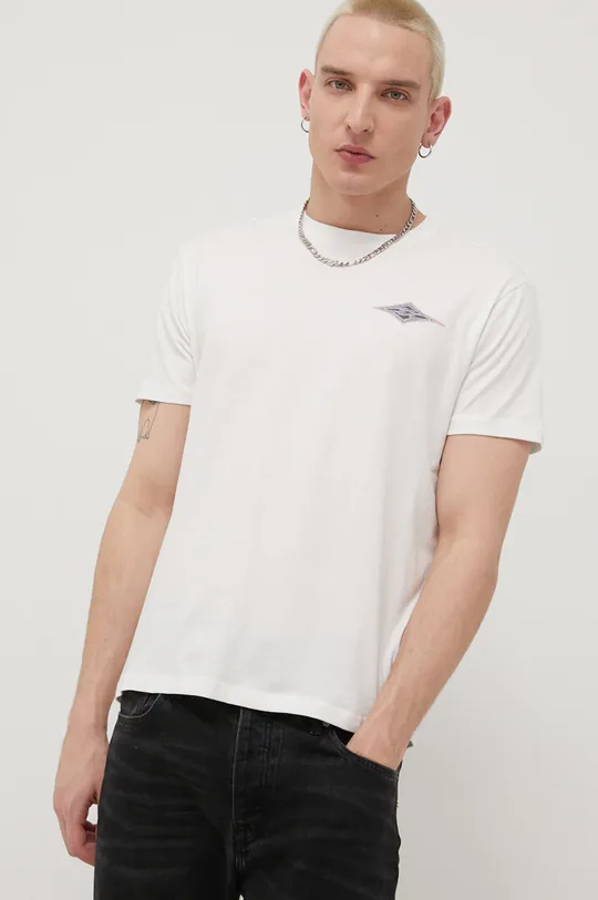 λευκό Βαμβακερό μπλουζάκι Billabong Ανδρικά