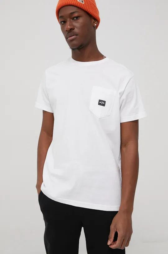 biały Billabong t-shirt bawełniany