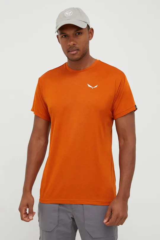 πορτοκαλί Αθλητικό μπλουζάκι Salewa Ανδρικά