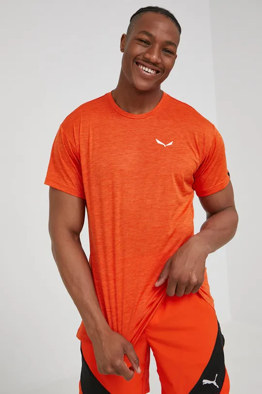 oranžová Športové tričko Salewa Pánsky
