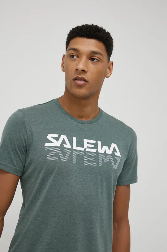 zielony Salewa T-shirt sportowy Reflection