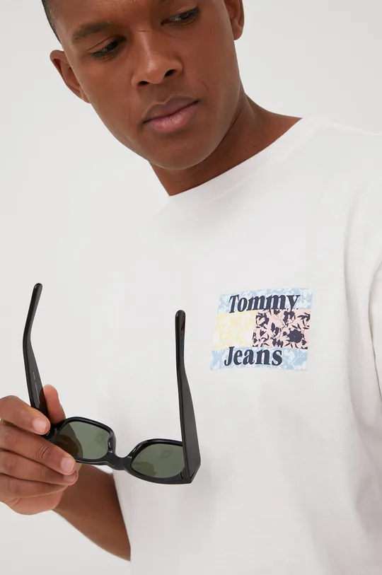 Βαμβακερό μπλουζάκι Tommy Jeans  100% Βαμβάκι