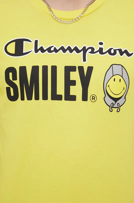 Βαμβακερό μπλουζάκι Champion Champion X Smiley Ανδρικά