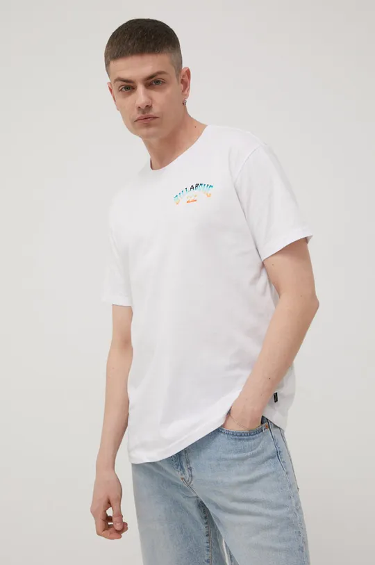 biały Billabong t-shirt bawełniany