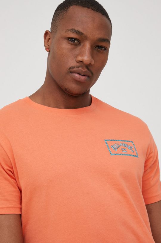 oranžová Bavlněné tričko Billabong Pánský