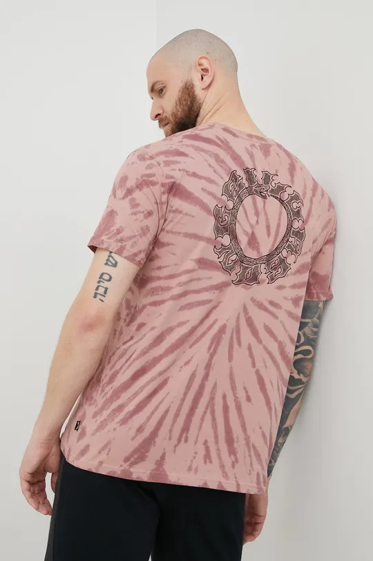 ροζ Βαμβακερό μπλουζάκι Billabong Ανδρικά
