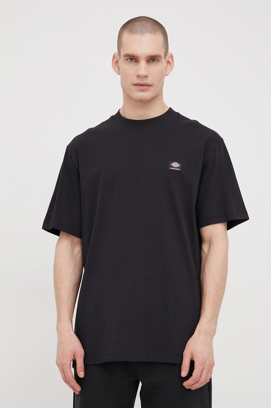 czarny Dickies t-shirt bawełniany Męski