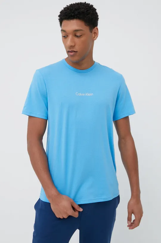 modrá Pyžamové tričko Calvin Klein Underwear Pánsky