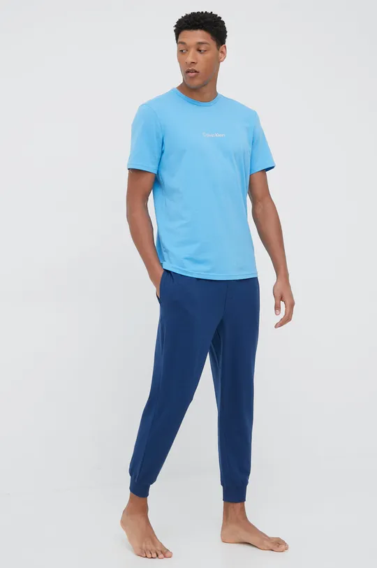 Calvin Klein Underwear t-shirt piżamowy niebieski