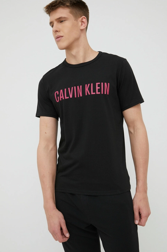 czarny Calvin Klein Underwear t-shirt piżamowy bawełniany Męski