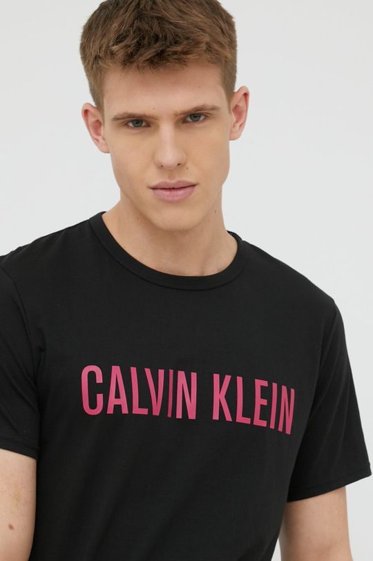 czarny Calvin Klein Underwear t-shirt piżamowy bawełniany
