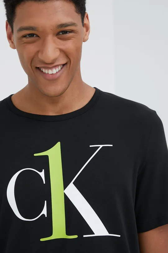 μαύρο Μπλουζάκι παραλίας Calvin Klein Underwear
