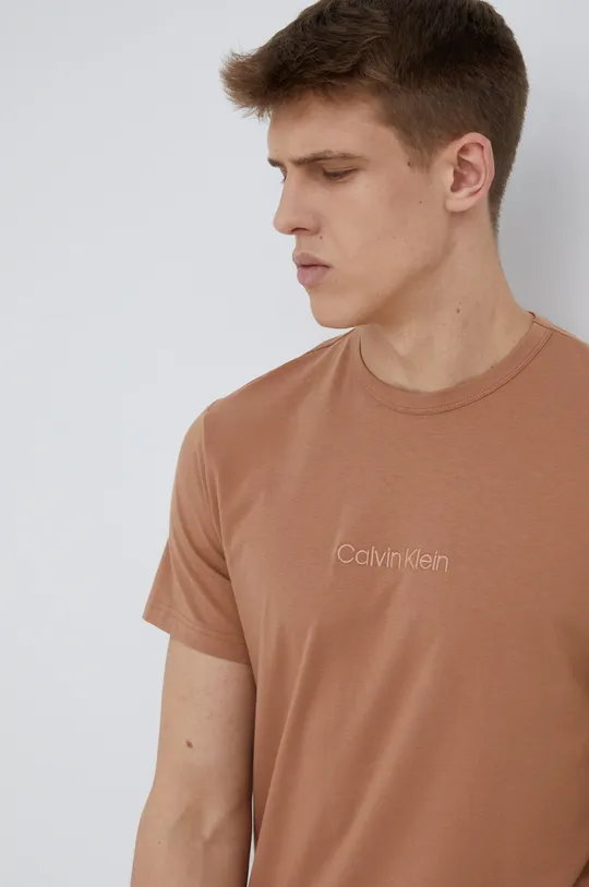 коричневий Піжамна футболка Calvin Klein Underwear