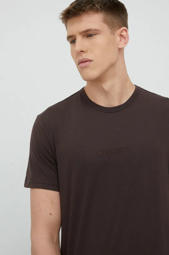 коричневый Пижамная футболка Calvin Klein Underwear