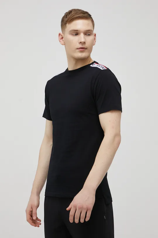 μαύρο Βαμβακερή πιτζάμα μπλουζάκι Moschino Underwear Ανδρικά