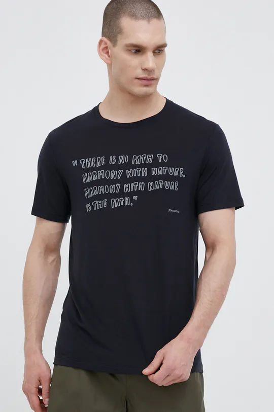nero Houdini t-shirt Tree Message Uomo