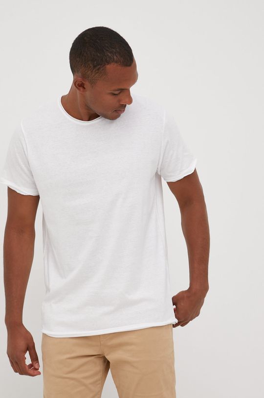 biały Brave Soul t-shirt bawełniany Męski