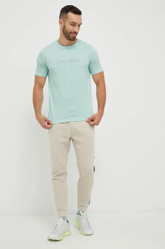 Majica kratkih rukava za trening Calvin Klein Performance Ck Essentials plava
