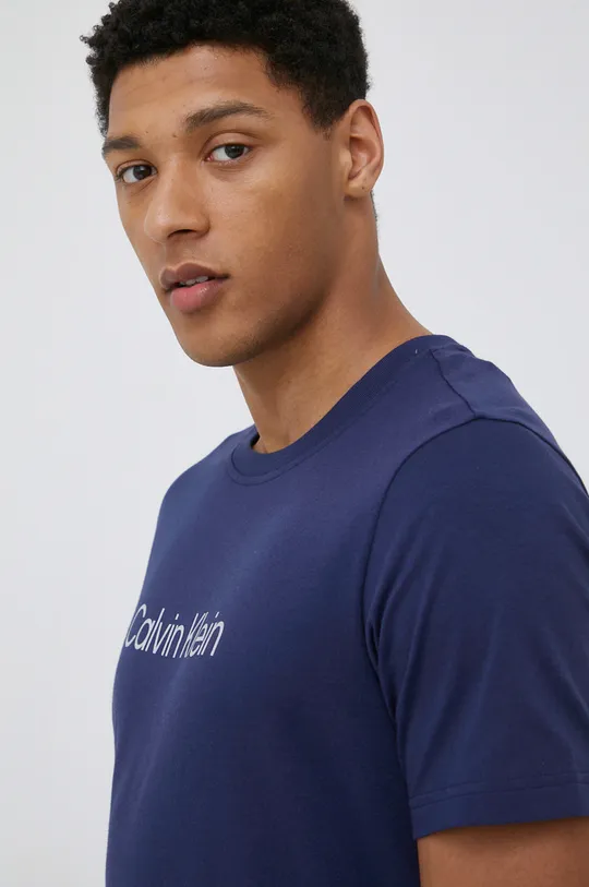 tmavomodrá Tréningové tričko Calvin Klein Performance Ck Essentials