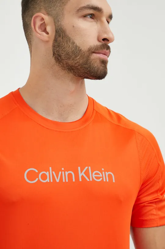 oranžová Tréningové tričko Calvin Klein Performance Ck Essentials