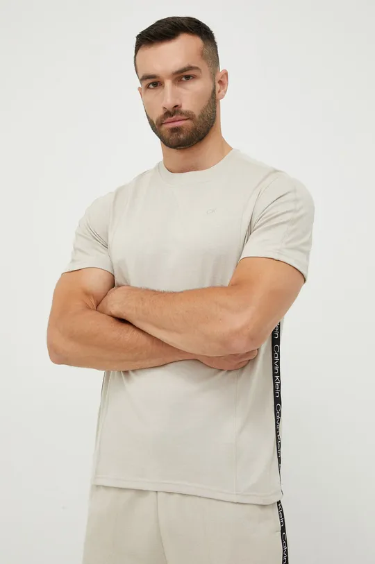 bež Majica kratkih rukava za trening Calvin Klein Performance Active Icon Muški