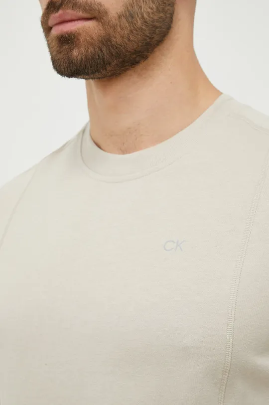 bež Majica kratkih rukava za trening Calvin Klein Performance Active Icon