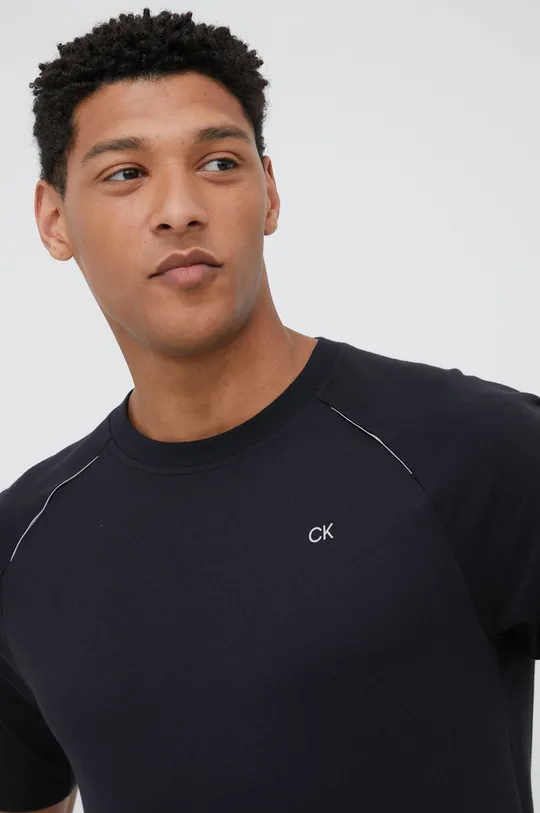 чорний Тренувальна футболка Calvin Klein Performance Modern Sweat Чоловічий