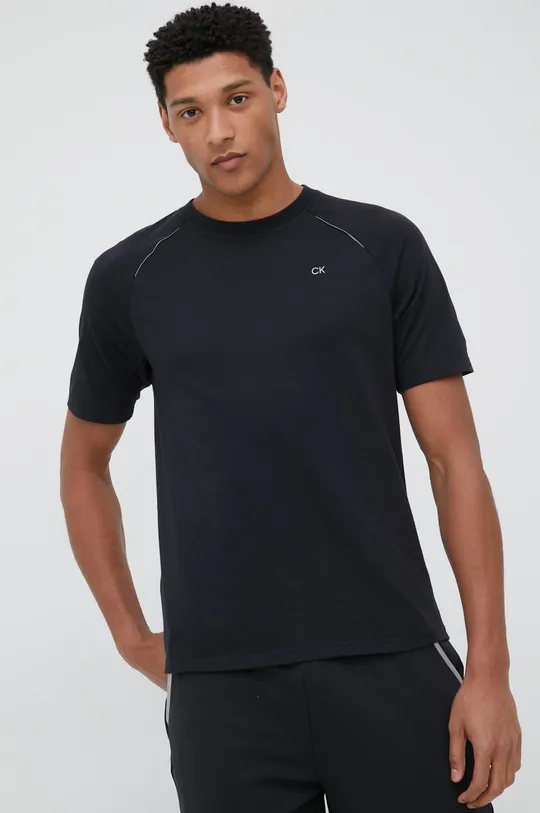 čierna Tréningové tričko Calvin Klein Performance Modern Sweat