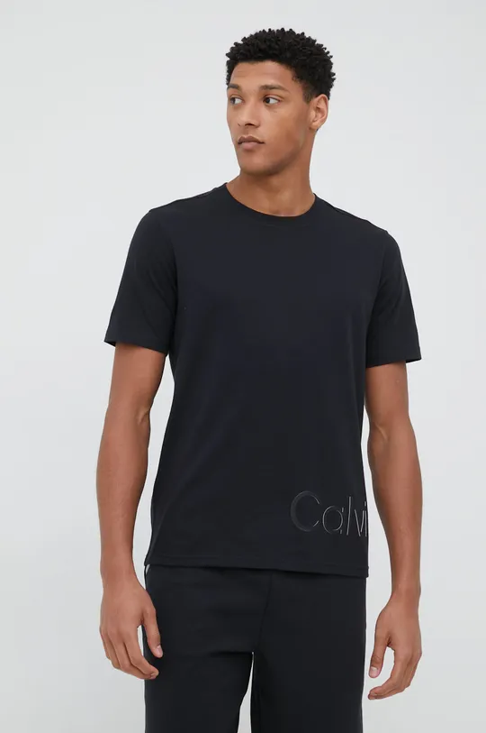 Μπλουζάκι προπόνησης Calvin Klein Performance μαύρο