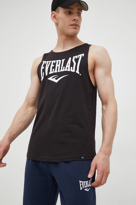 чёрный Хлопковая футболка Everlast